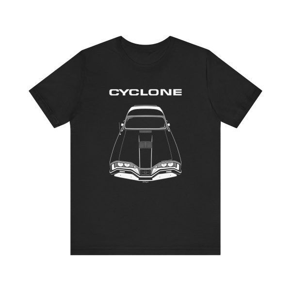 Mercury Cyclone Spoiler 1970-1971 T-shirt Black by Auto Art Apparel