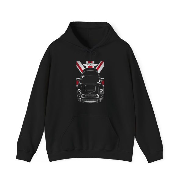 Mini John Cooper Works 2009-2015 Hoodie - UK Flag Hooded Sweatshirt Black by Auto Art Apparel