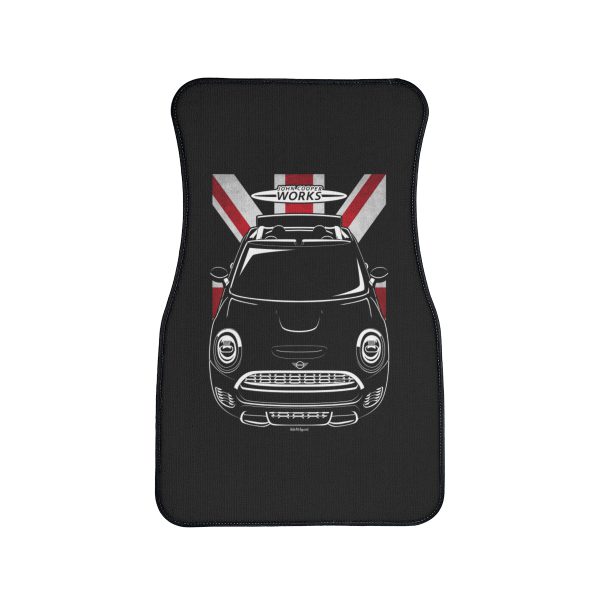 Mini John Cooper Works Convertible Car Mat - UK Flag Floor Mats Front Carpet Floor Mats by Auto Art Apparel