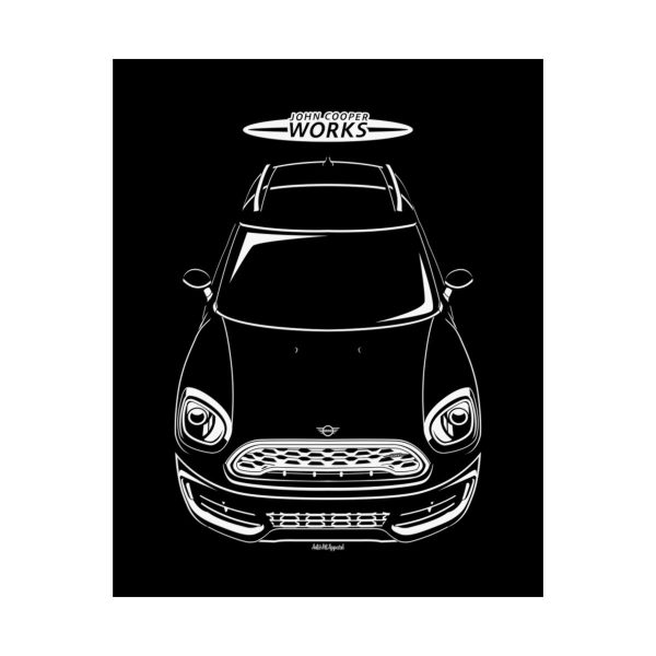 Mini John Cooper Works Countryman All4 Poster 16 x 20 inch by Auto Art Apparel