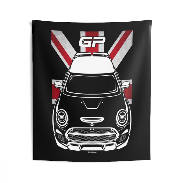 Mini John Cooper Works GP 2021-2024 Tapestry - UK Flag Wall Art 50 x 60 inch by Auto Art Apparel
