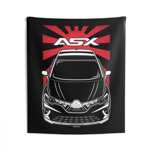 Mitsubishi ASX 2023-2024 Tapestry - JDM Wall Art 50 x 60 inch by Auto Art Apparel