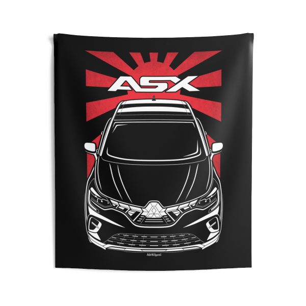 Mitsubishi ASX 2023-2024 Tapestry - JDM Wall Art 50 x 60 inch by Auto Art Apparel