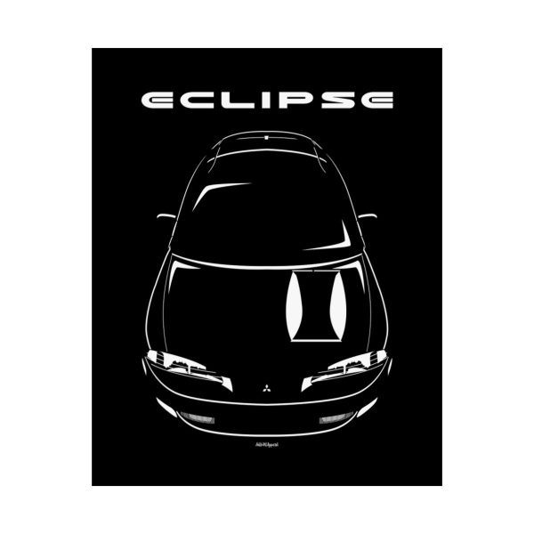 Mitsubishi Eclipse 2nd gen 1995-1999 Poster 16 x 20 inch by Auto Art Apparel