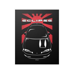 Mitsubishi Eclipse 2nd gen 1995-1999 Poster - JDM Print 16 x 20 inch by Auto Art Apparel