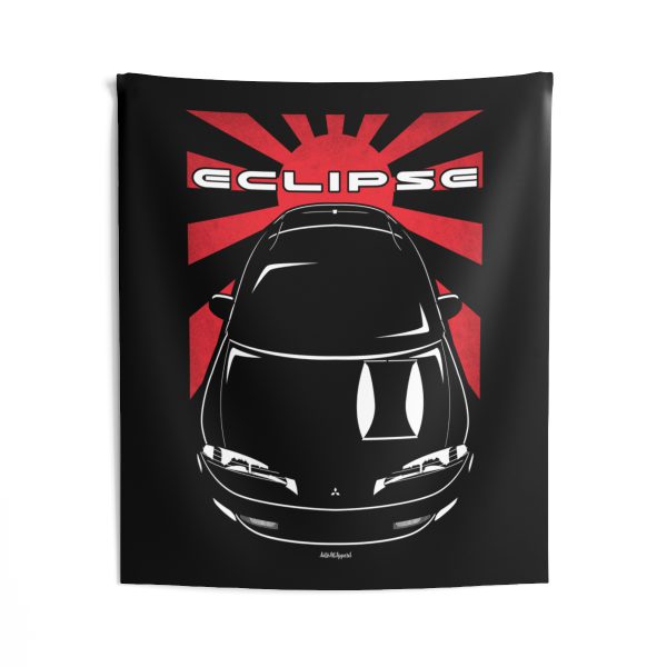 Mitsubishi Eclipse 2nd gen 1995-1999 Tapestry - JDM Wall Art 50 x 60 inch by Auto Art Apparel