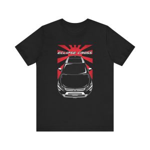 Mitsubishi Eclipse Cross 2018-2021 T-shirt - JDM Shirt Black by Auto Art Apparel
