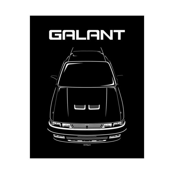 Mitsubishi Galant VR 4 6th gen 1988-1992 Poster 16 x 20 inch by Auto Art Apparel