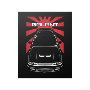 Mitsubishi Galant VR 4 6th gen 1988-1992 Poster - JDM Print 16 x 20 inch by Auto Art Apparel