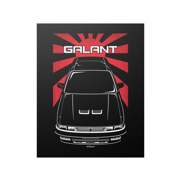 Mitsubishi Galant VR 4 6th gen 1988-1992 Poster - JDM Print 16 x 20 inch by Auto Art Apparel