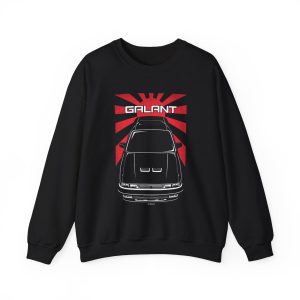 Mitsubishi Galant VR 4 6th gen 1988-1992 Sweatshirt - JDM Crewneck Black by Auto Art Apparel