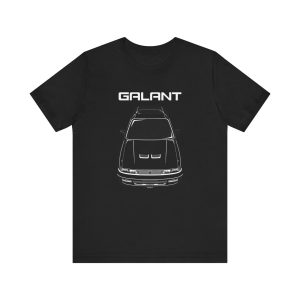Mitsubishi Galant VR 4 6th gen 1988-1992 T-shirt Black by Auto Art Apparel