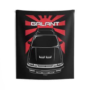 Mitsubishi Galant VR 4 6th gen 1988-1992 Tapestry - JDM Wall Art 50 x 60 inch by Auto Art Apparel