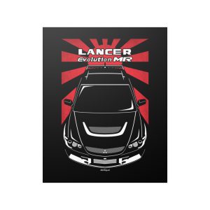 Mitsubishi Lancer Evolution IX Evo 9 2005-2007 Poster - JDM Print 16 x 20 inch by Auto Art Apparel