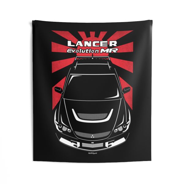 Mitsubishi Lancer Evolution IX Evo 9 2005-2007 Tapestry - JDM Wall Art 50 x 60 inch by Auto Art Apparel