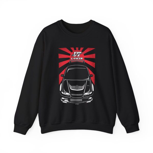 Mitsubishi Lancer Evolution VI 1999-2001 Sweatshirt - JDM Crewneck Black by Auto Art Apparel