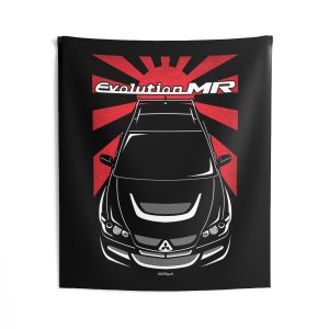 Mitsubishi Lancer Evolution VIII Evo 8 2003-2005 Tapestry - JDM Wall Art 50 x 60 inch by Auto Art Apparel