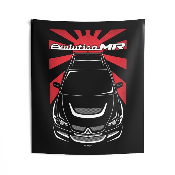Mitsubishi Lancer Evolution VIII Evo 8 2003-2005 Tapestry - JDM Wall Art 50 x 60 inch by Auto Art Apparel