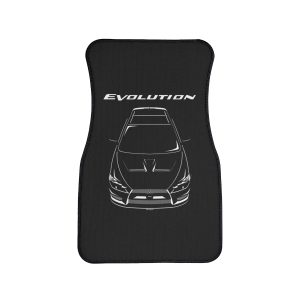 Mitsubishi Lancer Evolution X Evo 10 2008-2016 Car Mat Front Carpet Floor Mats by Auto Art Apparel