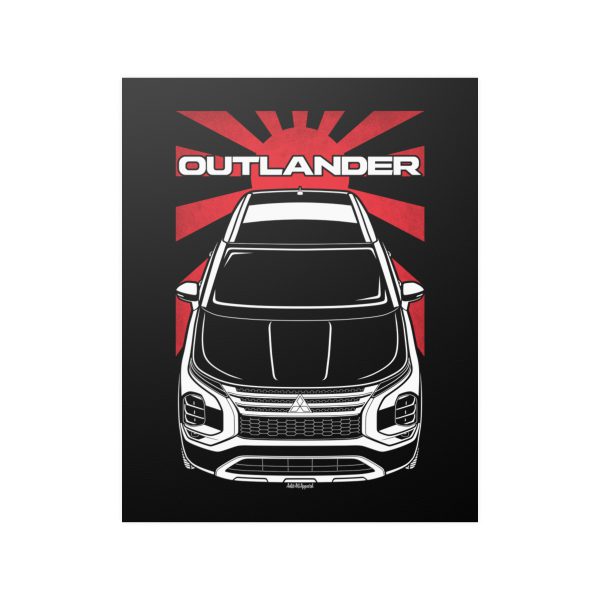 Mitsubishi Outlander 2022-2024 Poster - JDM Print 16 x 20 inch by Auto Art Apparel