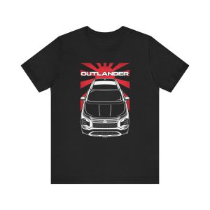 Mitsubishi Outlander 2022-2024 T-shirt - JDM Shirt Black by Auto Art Apparel