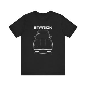 Mitsubishi Starion 1983-1989 T-shirt Black by Auto Art Apparel