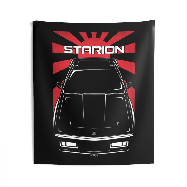 Mitsubishi Starion 1983-1989 Tapestry - JDM Wall Art 50 x 60 inch by Auto Art Apparel