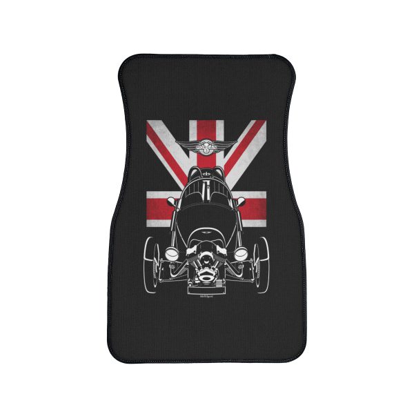 Morgan 3 Wheeler Car Mat - UK Flag Floor Mats Front Carpet Floor Mats by Auto Art Apparel