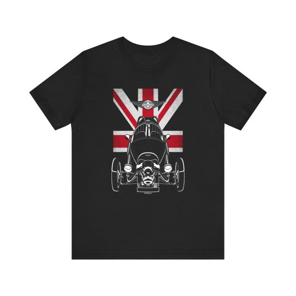 Morgan 3 Wheeler T-shirt - UK Flag Shirt by Auto Art Apparel