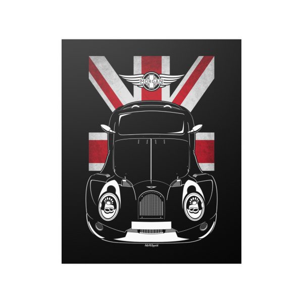 Morgan Aero GT 2016-2018 Poster - UK Flag Print 16 x 20 inch by Auto Art Apparel