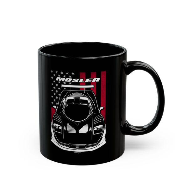 Mosler MT900 GT3 Mug - US Flag Coffee Mug 11 oz by Auto Art Apparel
