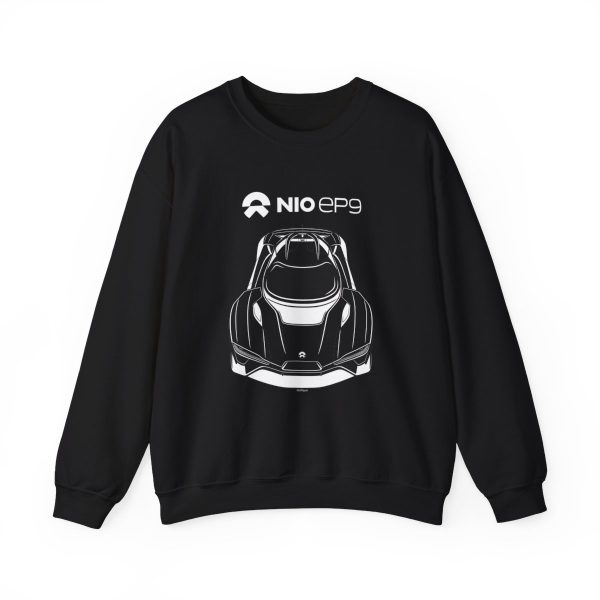 Nio EP9 Crewneck Sweatshirt Black by Auto Art Apparel