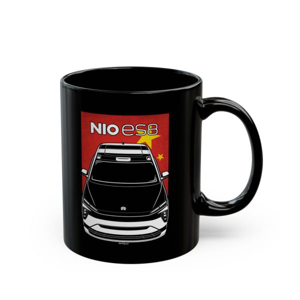 Nio ES8 Mug - China Flag Coffee Mug 11 oz by Auto Art Apparel
