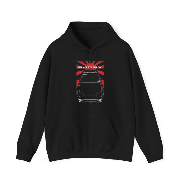 Nissan 240SX SE S13 1989-1994 Hoodie - JDM Hooded Sweatshirt Black by Auto Art Apparel