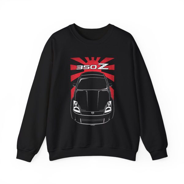 Nissan Fairlady 350Z Z33 2002-2008 Sweatshirt - JDM Crewneck Black by Auto Art Apparel