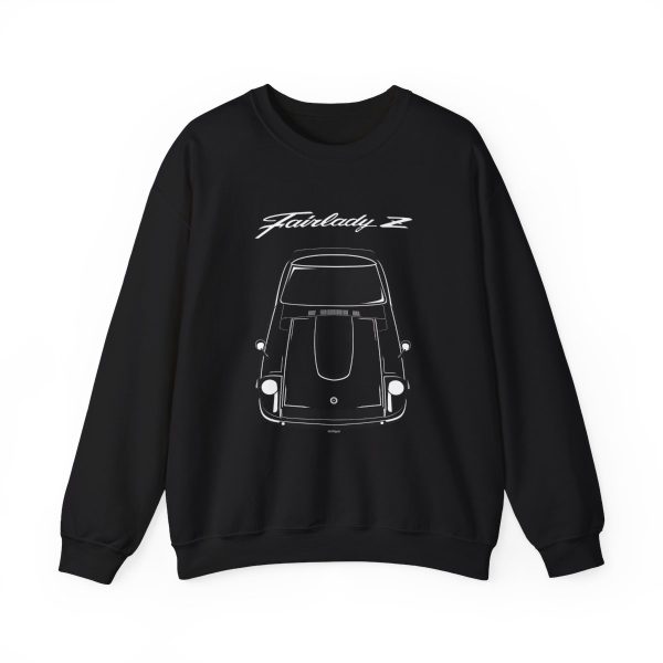 Nissan Fairlady Z S30 Crewneck Sweatshirt Black by Auto Art Apparel