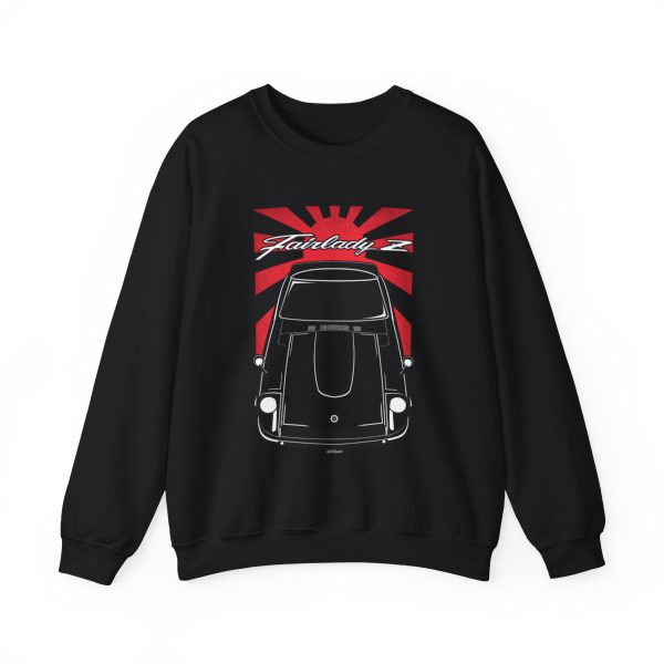 Nissan Fairlady Z S30 Sweatshirt - JDM Crewneck Black by Auto Art Apparel