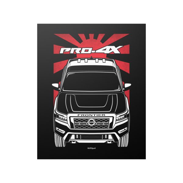 Nissan Frontier PRO4X 2022-2024 Poster - JDM Print 16 x 20 inch by Auto Art Apparel