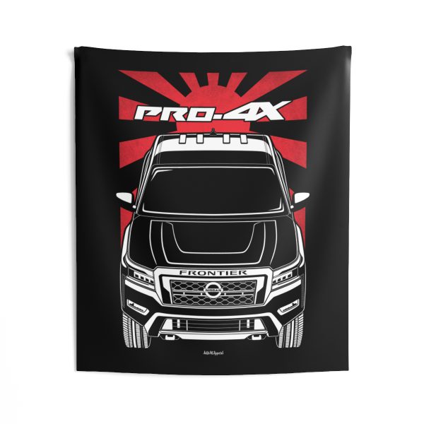 Nissan Frontier PRO4X 2022-2024 Tapestry - JDM Wall Art 50 x 60 inch by Auto Art Apparel