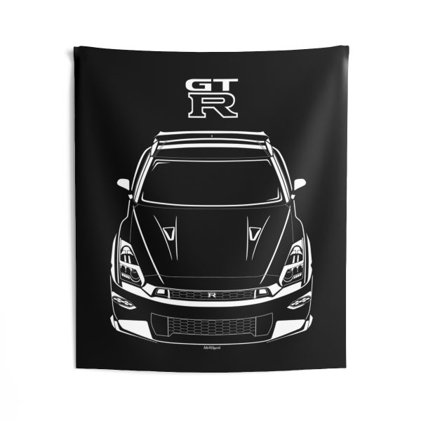 Nissan GT R 2024 Tapestry 50 x 60 inch by Auto Art Apparel