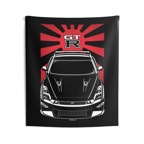 Nissan GT R 2024 Tapestry - JDM Wall Art 50 x 60 inch by Auto Art Apparel