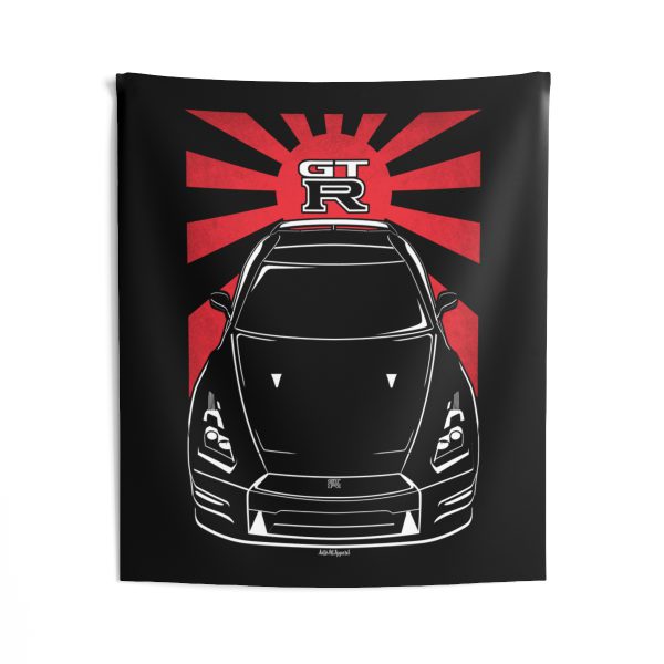Nissan GTR R35 2007-2016 Tapestry - JDM Wall Art 50 x 60 inch by Auto Art Apparel