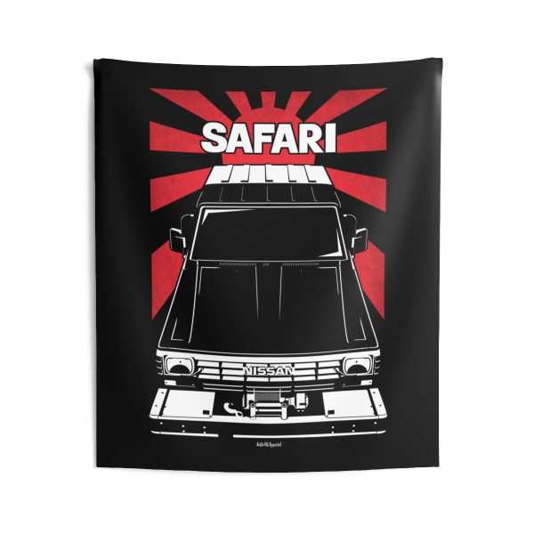 Nissan Safari Turbo 160 1980-1985 Tapestry - JDM Wall Art 50 x 60 inch by Auto Art Apparel