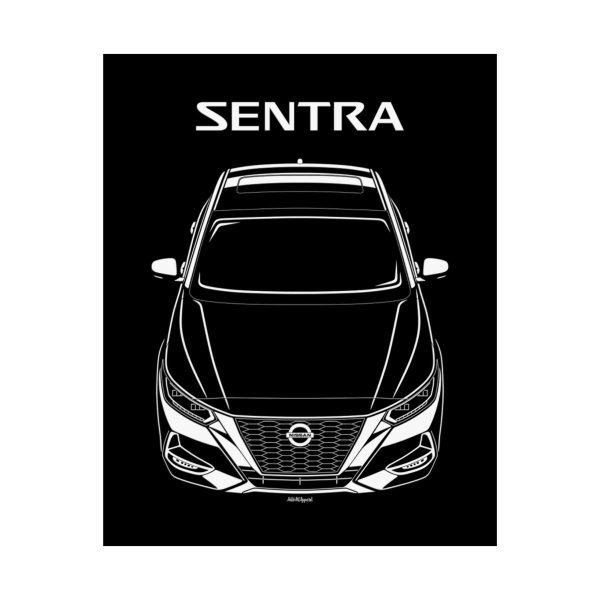 Nissan Sentra 2020-2023 Poster 16 x 20 inch by Auto Art Apparel