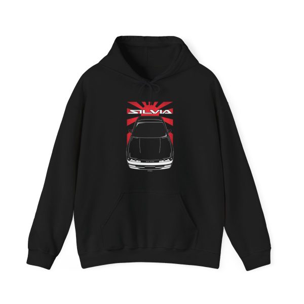 Nissan Silvia S13 1988-1993 Hoodie - JDM Hooded Sweatshirt Black by Auto Art Apparel