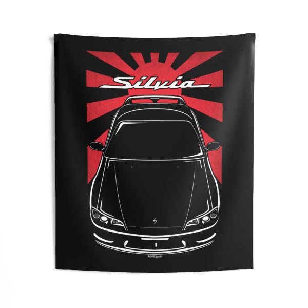 Nissan Silvia S15 1999-2002 Tapestry - JDM Wall Art 50 x 60 inch by Auto Art Apparel