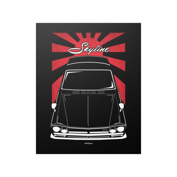 Nissan Skyline 2000 GTR C10 Poster - JDM Print 16 x 20 inch by Auto Art Apparel