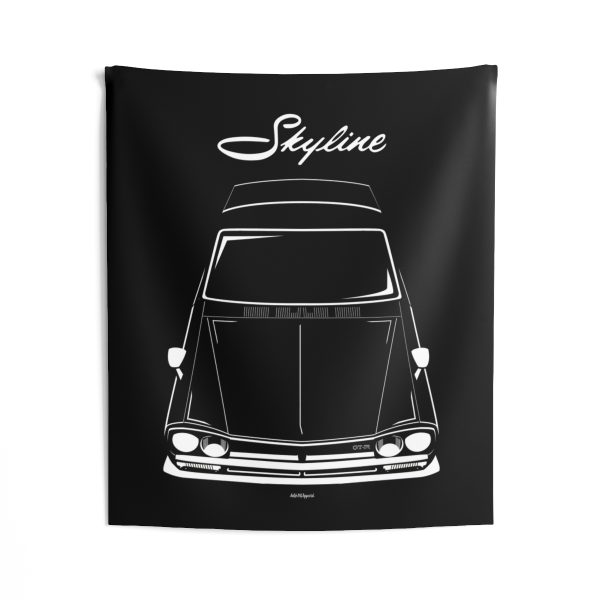 Nissan Skyline 2000 GTR C10 Tapestry 50 x 60 inch by Auto Art Apparel