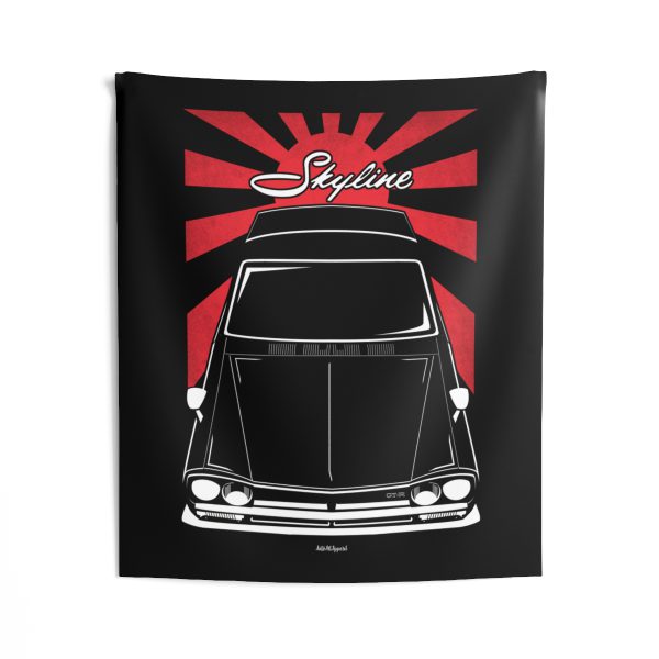 Nissan Skyline 2000 GTR C10 Tapestry - JDM Wall Art 50 x 60 inch by Auto Art Apparel