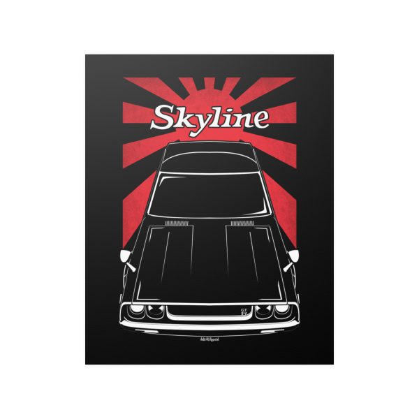 Nissan Skyline 2000 GTR C110 Poster - JDM Print 16 x 20 inch by Auto Art Apparel